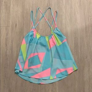 🖤 Vibrant Criss Cross Top🖤